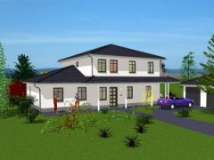 Schickes und mordernes Zweifamilienhaus - Massivhaus bauen mit GSE